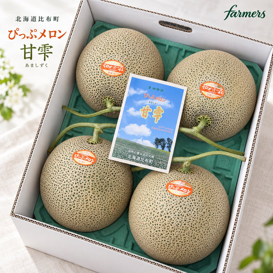 北海道比布町甘雫蜜瓜